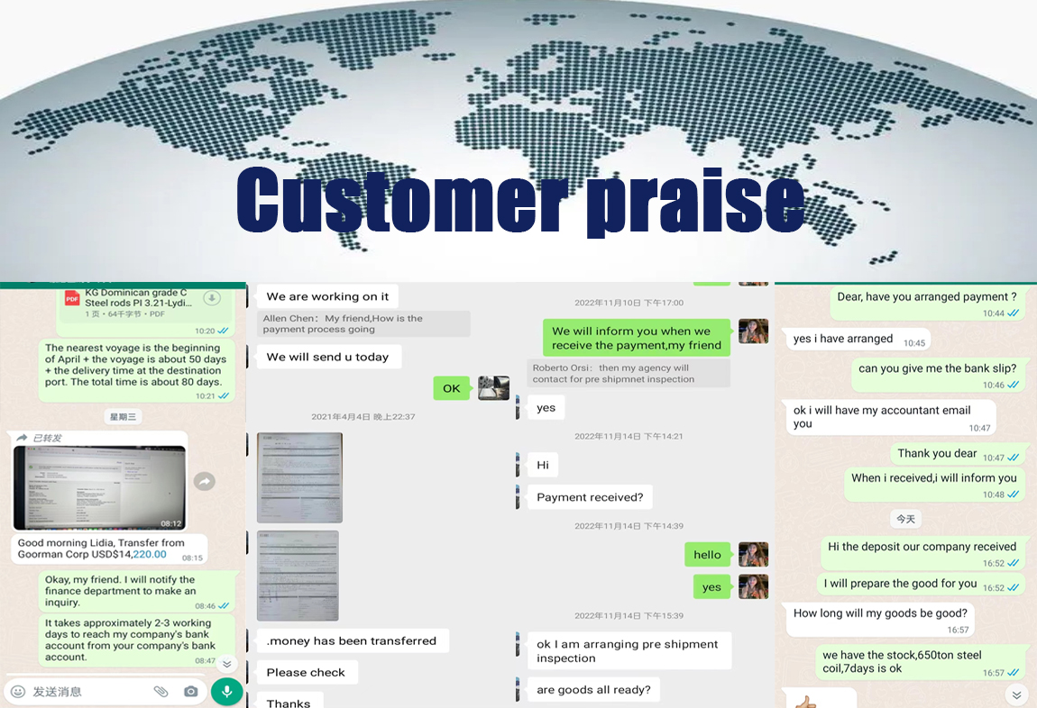 Customer praise
